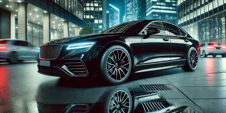 City Car in the night by AI